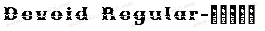 Devoid Regular字体转换